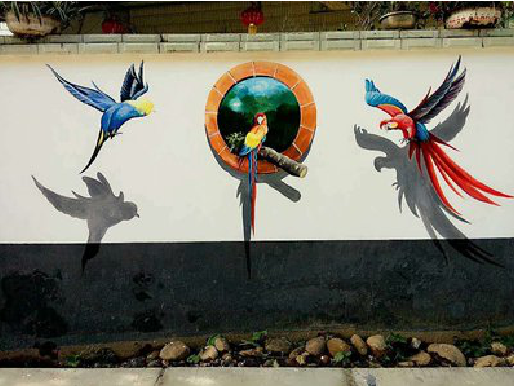 延川视觉错位-3D墙绘设计