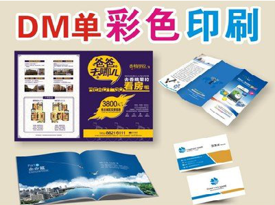延川单页印刷，色彩搭配简单。